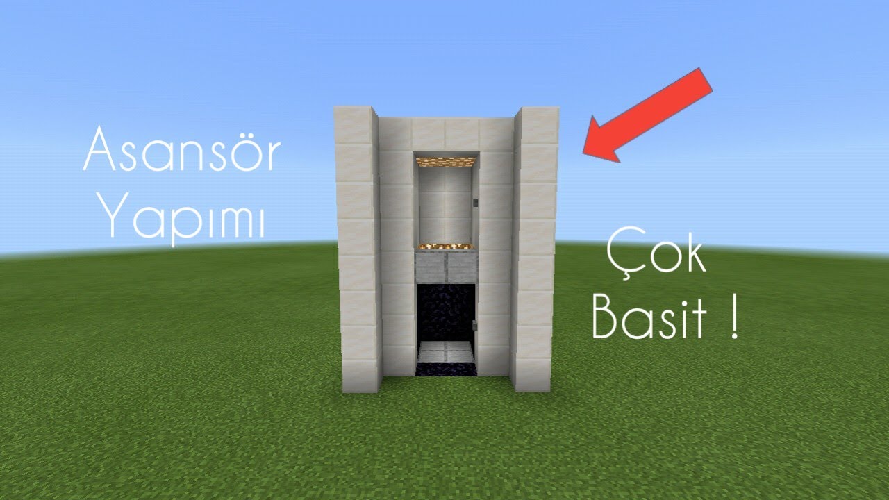 Minecraft: How to make a working Elevator (easy)
